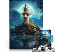 Puzzle da 2000 pezzi per adolescenti Faro di fantasia Giocattoli educativi per l'apprendimento Giochi per famiglie decorazione murale 70x100cm