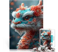 Puzzle da 2000 pezzi per adolescenti Felice anno nuovo drago Giocattolo educativo antistress Decorazioni e regali unici per la casa 70x100cm