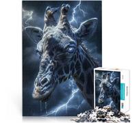 Puzzle da 2000 pezzi per adolescenti Fiaba Fantasy della Giraffa Antistress Sfida difficile Lista dei desideri con Babbo Natale 70x100cm