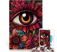 Puzzle da 2000 pezzi per adolescenti Fiori psichedelici per gli occhi Giocattoli fai da te Migliorare l'amore tra le coppie 70x100cm