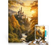 Puzzle da 2000 pezzi per adolescenti Fortezza delle Fiabe Giocattoli Giochi Educativi Antistress con poster abbinato e foglio di quiz 70x100cm