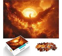 Puzzle da 2000 pezzi per adolescenti Fuoco solare della Fenice Ardente Difficile e sfidante perché è ideale come regalo per tutta la famiglia 70x100cm