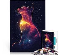 Puzzle da 2000 pezzi per adolescenti Gatto Cosmico Giocattolo educativo intellettuale decomprimente Migliorare l'amore tra le coppie 70x100cm