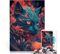 Puzzle da 2000 pezzi per adolescenti Gatto della savana giochi divertenti per famiglie con pezzi completamente interconnessi di forma casuale 70x100cm