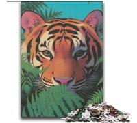Puzzle da 2000 pezzi per adolescenti, giocattolo a forma di tigre della giungla, gioco intellettuale per la decorazione della casa, per età dai 14 anni in su, 70x100cm