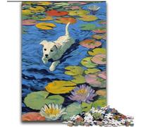 Puzzle da 2000 pezzi per adolescenti, gioco educativo per famiglie con cuccioli nello stagno, ideale come regalo per tutta la famiglia, dai 14 anni in su, 70x100cm