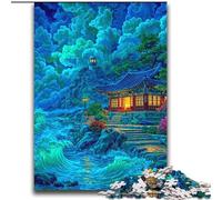 Puzzle da 2000 pezzi per adolescenti, gioco rompicapo tradizionale coreano con torri del palazzo, decorazione da parete, regali unici per compleanno e Natale, 70x100cm