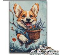 Puzzle da 2000 pezzi per adolescenti, Happy Corgi Family Fun, attività divertenti a casa, regalo di compleanno, regali di viaggio, per ragazzi dai 14 anni in su, 70x100cm