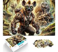 Puzzle da 2000 pezzi per adolescenti Iena Steampunk nella giungla Gioco a quiz Ogni pezzo è unico - Gioco divertente e stimolante per tutta la famiglia 70x100cm