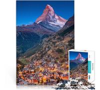 Puzzle da 2000 pezzi per adolescenti Il maestoso Cervino Giocattolo educativo per l'apprendimento con poster abbinato e foglio di quiz 70x100cm