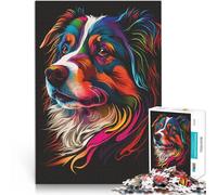 Puzzle da 2000 pezzi per adolescenti Il mio pastore australiano Allena il tuo cervello e le tue mani con poster abbinato e foglio di quiz 70x100cm