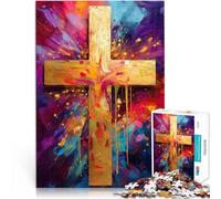 Puzzle da 2000 pezzi per adolescenti La Croce della Redenzione Gioco impegnativo e gioco in famiglia con poster abbinato e foglio di quiz 70x100cm