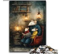 Puzzle da 2000 pezzi per adolescenti La famiglia del topo Lettura Difficile da completare ma divertente e umoristico compleanni e feste 70x100cm