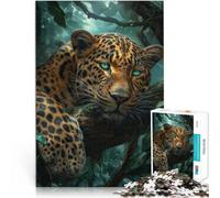 Puzzle da 2000 pezzi per adolescenti leopardo della giungla tropicale Giochi divertenti Decorazione murale Regali unici per compleanno e Natale 70x100cm