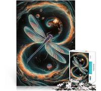 Puzzle da 2000 pezzi per adolescenti Libellula della galassia giocattoli educativi per l'apprendimento Lista dei desideri con Babbo Natale 70x100cm