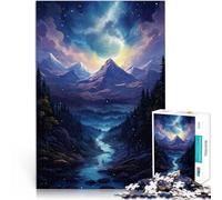 Puzzle da 2000 pezzi per adolescenti Montagne di notte Giocattoli da gioco per regalo di famiglia Adatto per la decorazione del desktop 70x100cm