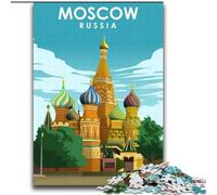 Puzzle da 2000 pezzi per adolescenti Mosca, Russia, viaggi, arte, giocattoli educativi, regali unici per compleanni e anni 14+ 70x100cm