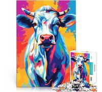 Puzzle da 2000 pezzi per adolescenti Mucca Animale WPAP Per il divertimento in famiglia Ogni pezzo è unico - Gioco divertente e stimolante per tutta la famiglia 70x100cm