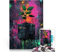 Puzzle da 2000 pezzi per adolescenti Neon Rebirth - Crescita dal Vuoto Difficile Duro Attività divertenti a casa, regali di compleanno, regali di viaggio, 70x100cm
