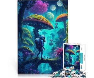 Puzzle da 2000 pezzi per adolescenti Oasi aliena surreale Giochi educativi Decorazione della casa Regalo di compleanno, regali, arte murale 70x100cm