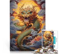 Puzzle da 2000 pezzi per adolescenti Onde del drago giapponese giocattoli educativi per l'apprendimento Gioco educativo per compleanno e Natale 70x100cm