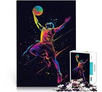 Puzzle da 2000 pezzi per adolescenti Opera d'arte di schiacciata di basket Analisi e logica Lista dei desideri con Babbo Natale 70x100cm