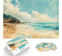 Puzzle da 2000 pezzi per adolescenti Paesaggio costiero sereno Giocattolo educativo per l'apprendimento Regali di compleanno 70x100cm
