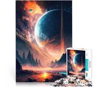 Puzzle da 2000 pezzi per adolescenti Paesaggio della sinfonia dell'aurora sfida educativa Lista dei desideri con Babbo Natale 70x100cm