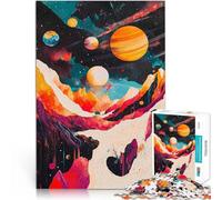 Puzzle da 2000 pezzi per adolescenti Paesaggio montano cosmico Pianeti spaziali Giocattoli educativi Migliorare l'amore tra le coppie 70x100cm