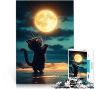 Puzzle da 2000 pezzi per adolescenti Palloncino Gatto e Luna Allena il tuo cervello e le tue mani perché è ideale come regalo per tutta la famiglia 70x100cm