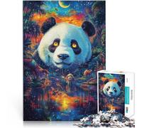 Puzzle da 2000 pezzi per adolescenti Panda colorato fantasy Vacanza a casa: uccidere il tempo Adatto per la decorazione del desktop 70x100cm