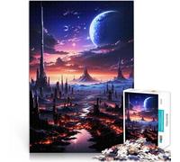 Puzzle da 2000 pezzi per adolescenti Pianeta Città Futura Gioco di famiglia antistress sfida difficile Adatto per la decorazione del desktop 70x100cm