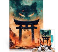Puzzle da 2000 pezzi per adolescenti Porta dello Spirito della Volpe Giapponese Gioco a quiz è ideale come regalo per tutta la famiglia 70x100cm