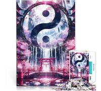 Puzzle da 2000 pezzi per adolescenti Porta Torii Yin e Yang Allena il tuo cervello e le tue mani Lista dei desideri con Babbo Natale 70x100cm