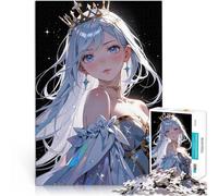 Puzzle da 2000 pezzi per adolescenti Principessa anime con corona Gioco a quiz Decorazione murale Regali unici per compleanno e Natale 70x100cm