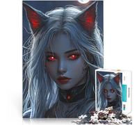 Puzzle da 2000 pezzi per adolescenti Ragazza anime dagli occhi rossi sfida educativa Ogni pezzo è unico - Gioco divertente e stimolante per tutta la famiglia 70x100cm