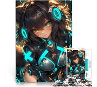 Puzzle da 2000 pezzi per adolescenti Ragazza anime in equipaggiamento futuristico Gioco intellettuale Giocattoli per la decorazione della casa 70x100cm