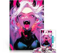 Puzzle da 2000 pezzi per adolescenti Ragazza carina futuristica anime Assemblaggio del modello con poster abbinato e foglio di quiz 70x100cm