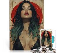 Puzzle da 2000 pezzi per adolescenti Ragazza gotica retrò vintage Rompicapo Ogni pezzo è unico - Gioco divertente e stimolante per tutta la famiglia 70x100cm