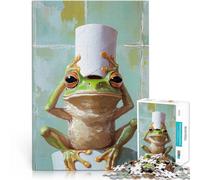 Puzzle da 2000 pezzi per adolescenti Rana con rotolo di carta igienica Gioco a quiz Ogni pezzo è unico - Gioco divertente e stimolante per tutta la famiglia 70x100cm