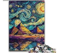 Puzzle da 2000 pezzi per adolescenti, regali, cielo stellato, piramide, giocattoli, giochi educativi, antistress, migliora l'amore tra coppie, 70x100cm