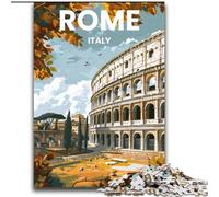 Puzzle da 2000 pezzi per adolescenti, regali Roma, giocattoli da gioco, ogni pezzo è unico - gioco divertente e stimolante per tutta la famiglia, per bambini dai 14 anni in su, 70x100cm