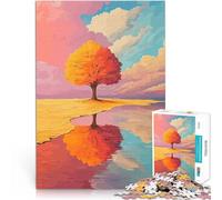 Puzzle da 2000 pezzi per adolescenti Riflesso dell'albero autunnale Giocattoli fai da te Attività divertenti a casa, regali di compleanno, regali di viaggio, 70x100cm