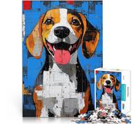 Puzzle da 2000 pezzi per adolescenti Ritratto di Beagle Vacanza a casa: uccidere il tempo Ogni pezzo è unico - Gioco divertente e stimolante per tutta la famiglia 70x100cm