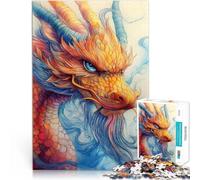 Puzzle da 2000 pezzi per adolescenti Ritratto di drago cinese Gioco intellettuale giocattolo Migliorare l'amore tra le coppie 70x100cm
