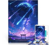 Puzzle da 2000 pezzi per adolescenti Santuario shintoista sotto le stelle Gioco pratico con pezzi completamente interconnessi di forma casuale 70x100cm