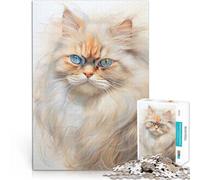 Puzzle da 2000 pezzi per adolescenti Schizzo di gatto persiano Allena il tuo cervello e le tue mani Regalo di compleanno, regali, arte murale 70x100cm