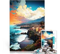 Puzzle da 2000 pezzi per adolescenti Scopri la pittura a olio di Tenerife Attività per famiglie offerte come regali per tutta la famiglia 70x100cm