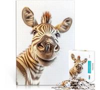 Puzzle da 2000 pezzi per adolescenti Selfie di zebra sorridente Giochi educativi Decorazione della casa Decorazione perfetta 70x100cm