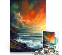 Puzzle da 2000 pezzi per adolescenti Sinfonia del tramonto Riduzione dello stress interessante Lista dei desideri con Babbo Natale 70x100cm